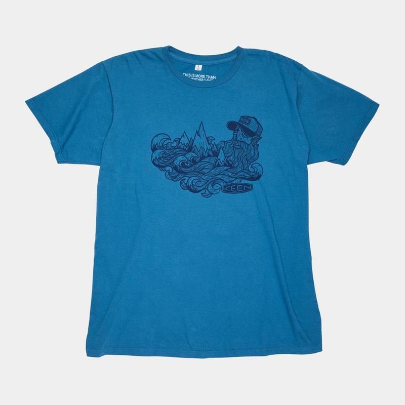 Cheap Keen Wave Beard' Mens T-Shirts Blue (8730-FXUDW)